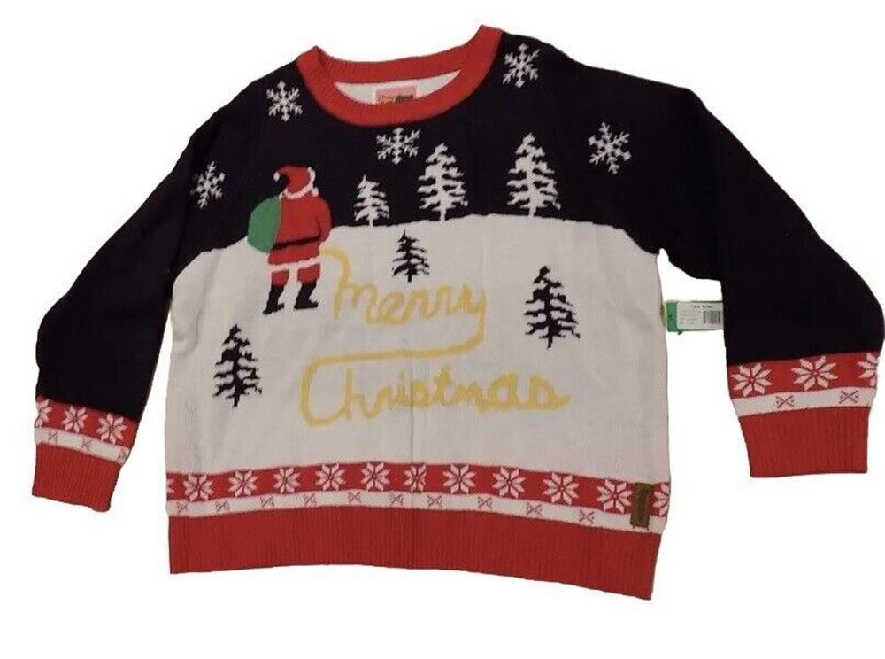 Tipsy Elves Christmas sweater Yellow Snow Merry Christmas womens XXL NWT